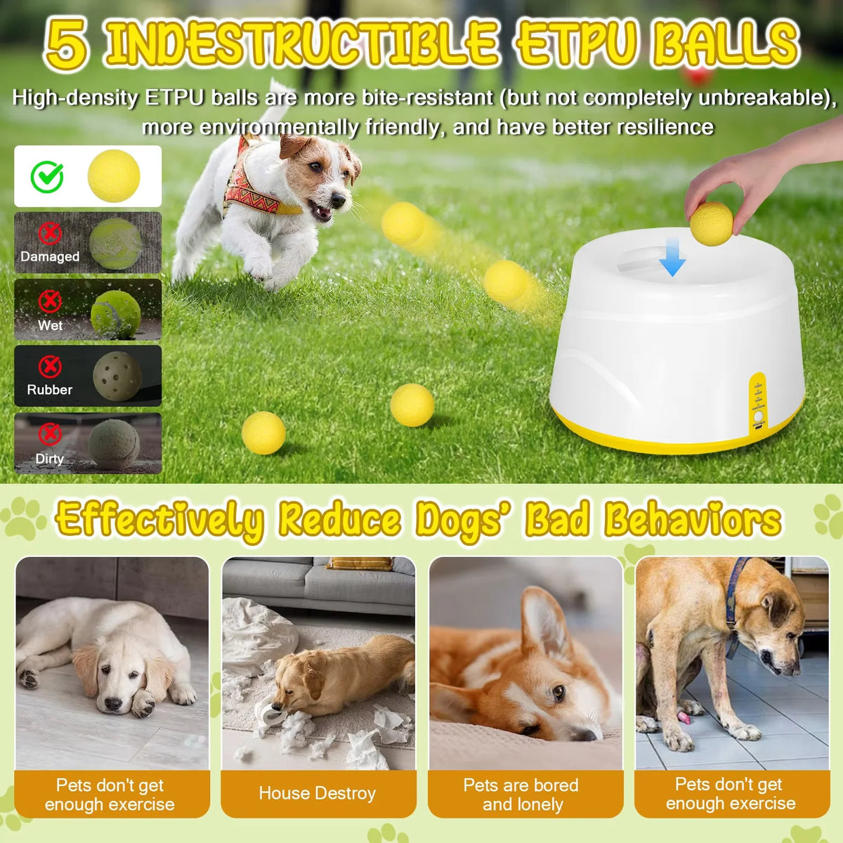 Professional Smart Automatic Dog Ball Launcher