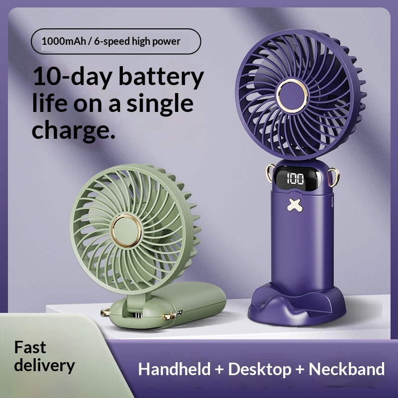 FlexBreeze™ Portable Foldable Rechargeable Handheld Fan ⭐