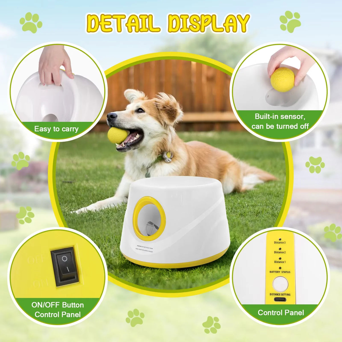 Professional Smart Automatic Dog Ball Launcher